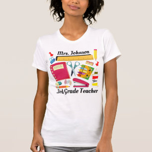 T-shirt fournitures scolaires de 3e année pour ens