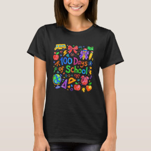 T-shirt Fournitures scolaires enseignant élève 100 jours d