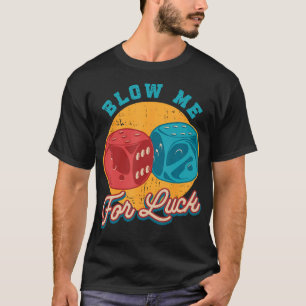 T-shirt Foutre Moi De La Chance Merde Jeu De Casino Lancer