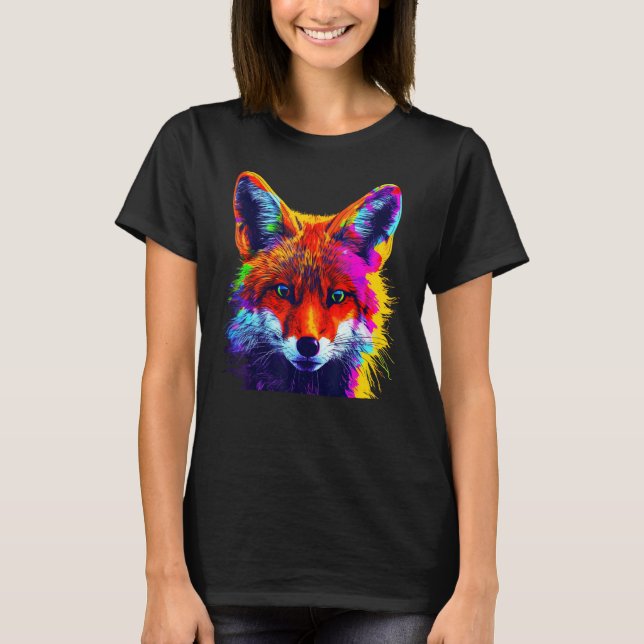 T-shirt Fox Artwork  Animal  Animal Fox 6 (Devant)