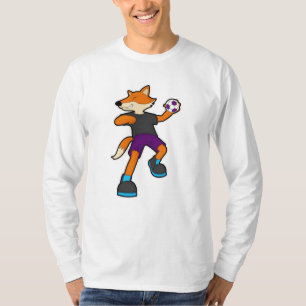 T-shirt Fox at Handball player avec Handball