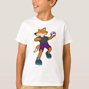 T-shirt Fox at Handball player avec Handball