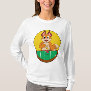 T-shirt Fox at Poker avec des jetons de Poker