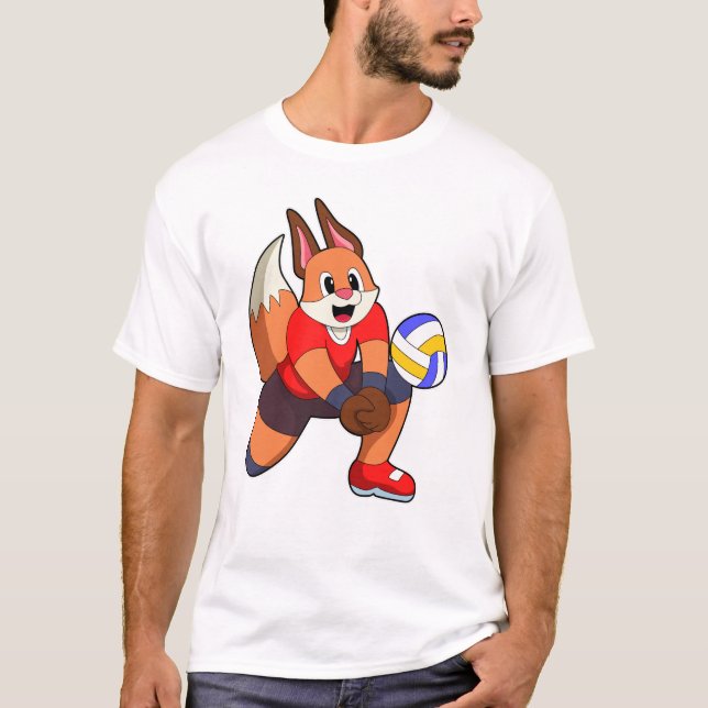 T-shirt Fox at Volleyball Sports (Devant)
