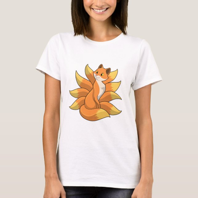 T-shirt Fox avec 9 queues Fox (Devant)