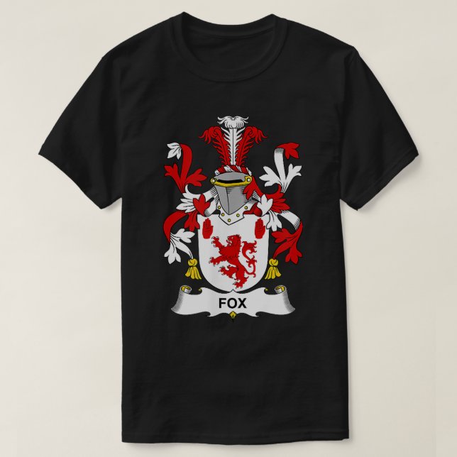 T-shirt Fox blouse d'armoiries Family Crest (Design devant)