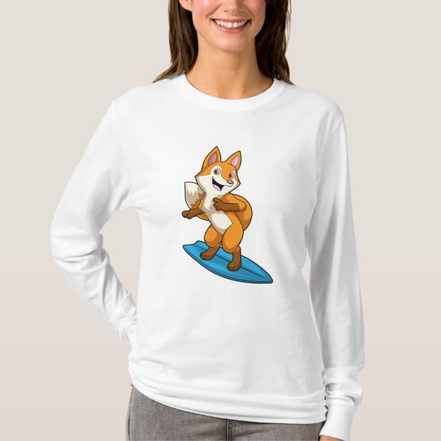 T-shirt Fox comme surfer avec Surfer (Devant)