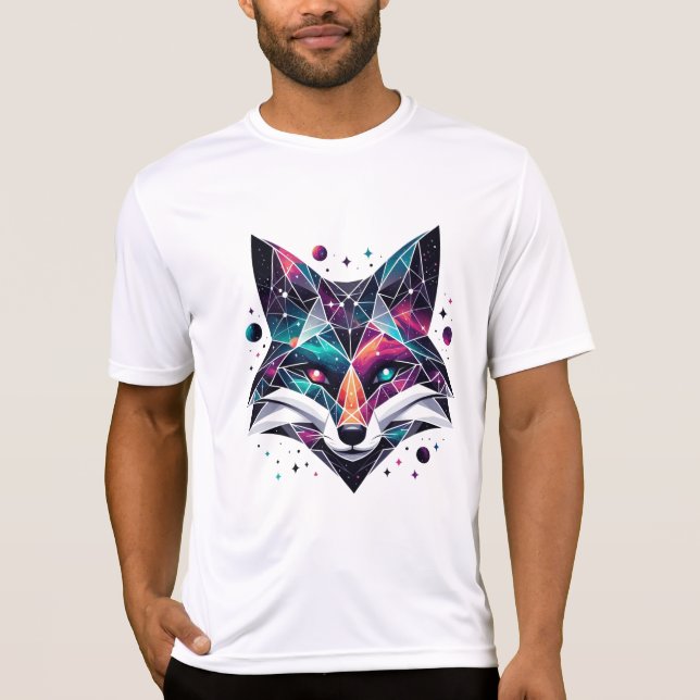 T-shirt Fox Cosmique Pour Hommes (Devant)