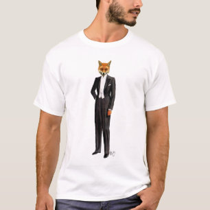 T-shirt Fox dans le costume de soirée complètement