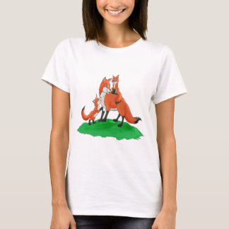 T-shirt Fox de mère avec des articles de cadeau de bébés