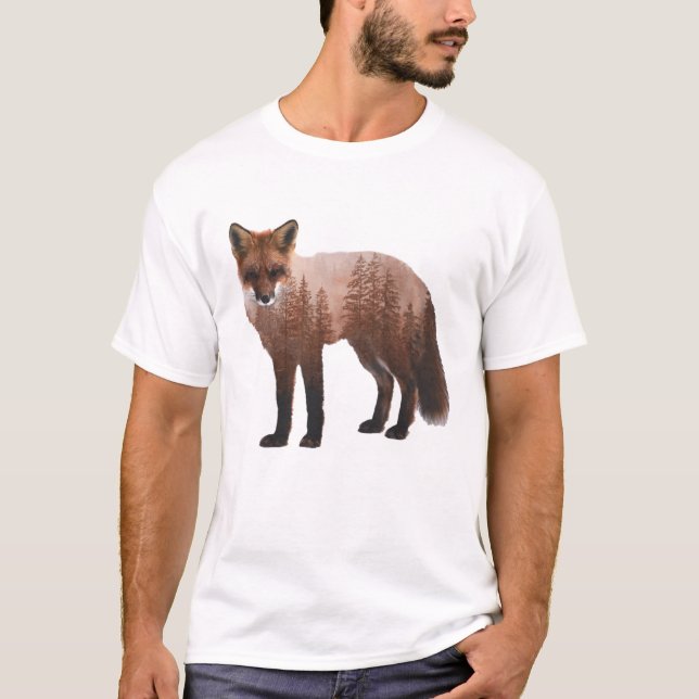 T-shirt Fox Double exposition (Devant)