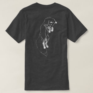 T-shirt "Fox du saut" sautant la pièce en t des hommes