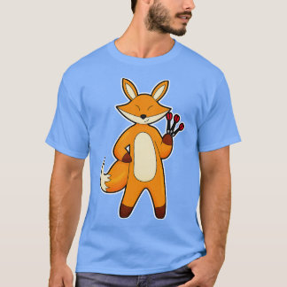 T-shirt Fox en Dart player avec Darts