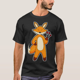 T-shirt Fox en Dart player avec Darts