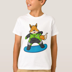 T-shirt Fox en Snowboard avec Snowboard