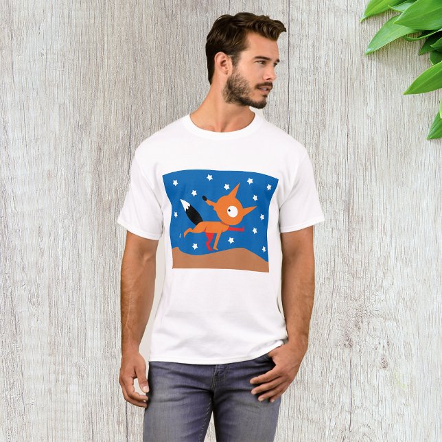 T-shirt Fox Et Stars Mens (Créateur téléchargé)