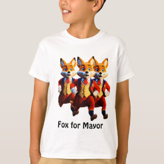 T-shirt "Fox for Mayor : Vintage Vibes Tee"