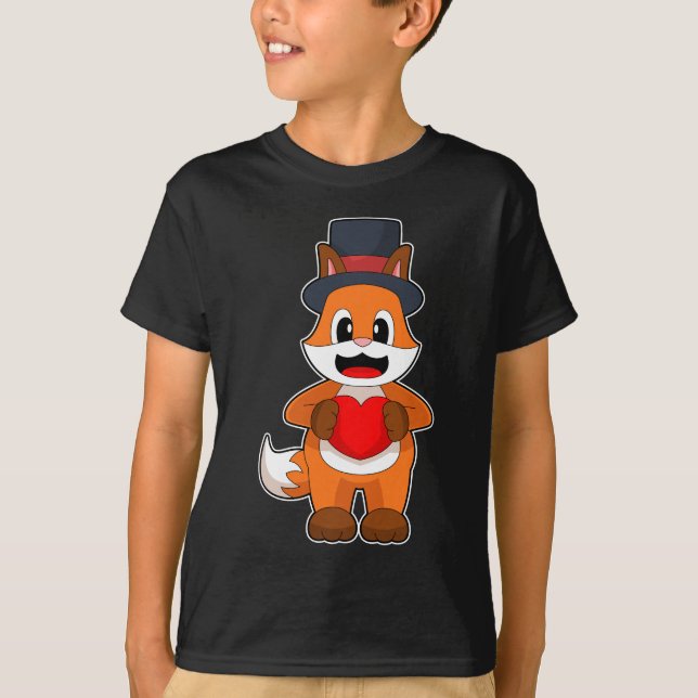 T-shirt Fox Groom Mariage de coeur (Devant)