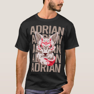 T-shirt Fox Head - Adrian Name