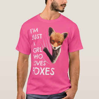 T-shirt Fox Ladies Amoureux des animaux Fox