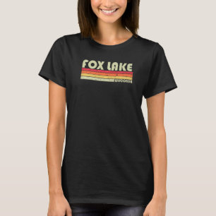 T-shirt Fox Lake Wisconsin Camping de pêche été