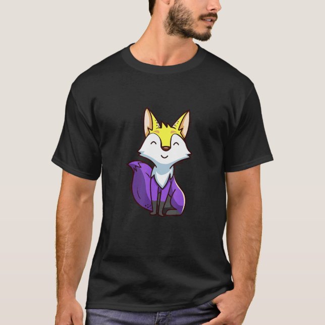 T-shirt Fox Lgbt Lesbian Gay pride Mois (Devant)