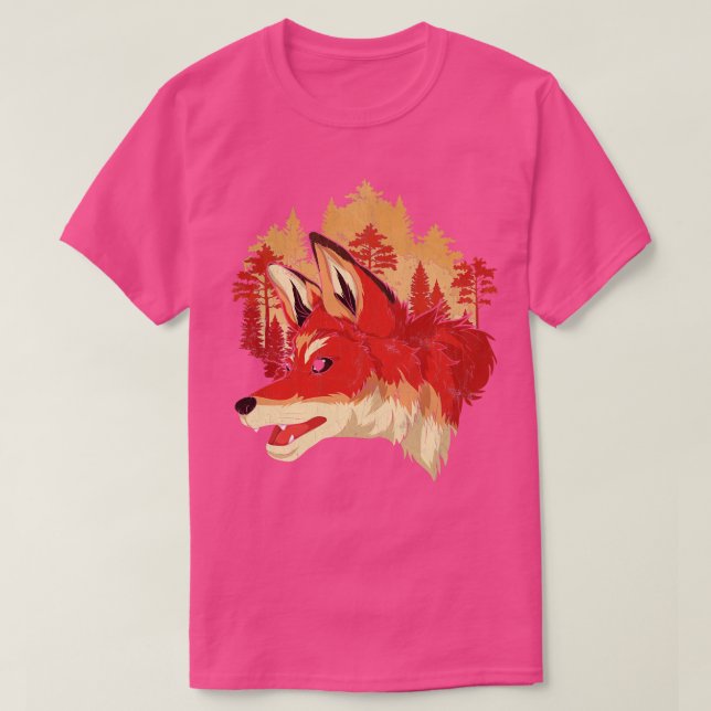 T-shirt Fox Lover Faune Animal Nature Forêt Fox (Design devant)