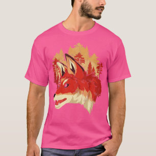 T-shirt Fox Lover Faune Animal Nature Forêt Fox