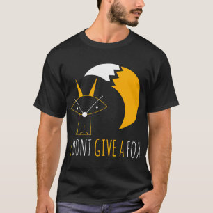 T-shirt Fox Lover Je Ne Donne Pas Un Fox Abstrait Crayon D