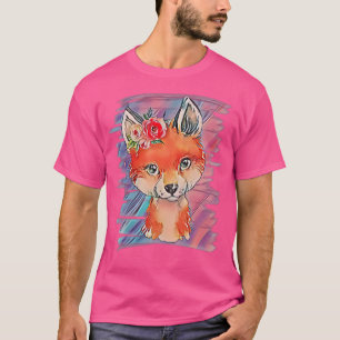 T-shirt Fox Motif
