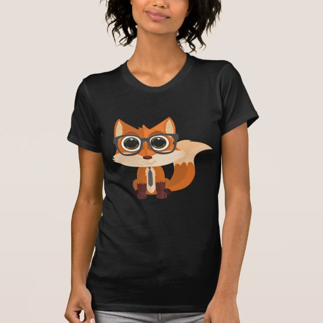 T-shirt Fox Nerd (Devant)