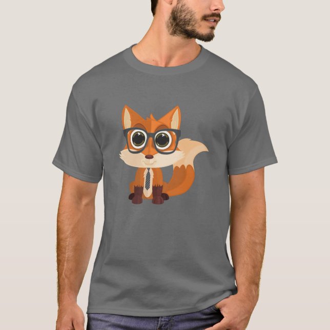 T-shirt Fox Nerd (Devant)