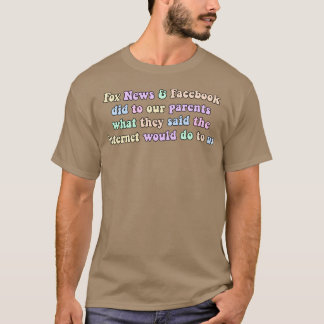 T-shirt Fox News Et Facebook Suck