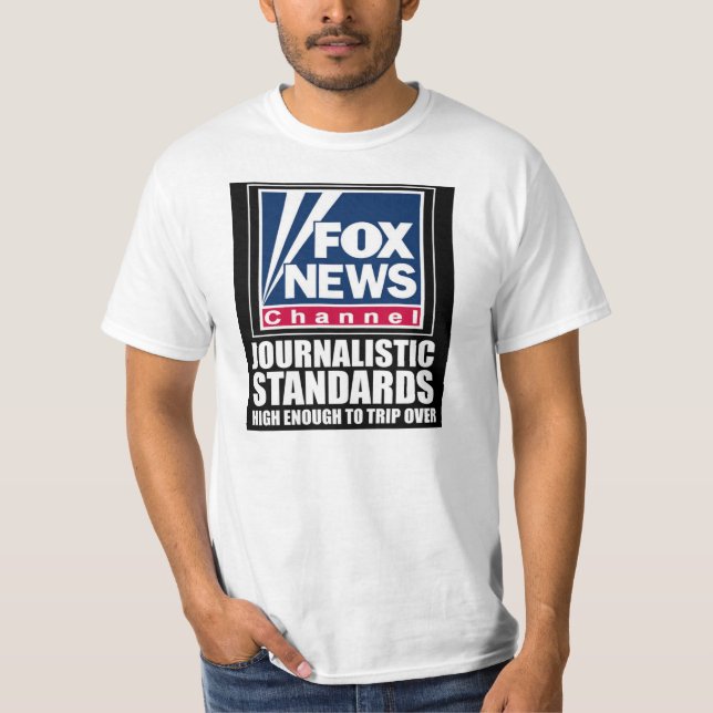T-shirt Fox News - normes journalistiques (Devant)
