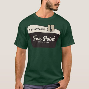 T-shirt Fox Point State Park Delaware Affiche de bienvenue