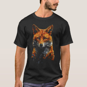 T-shirt Fox Polygon Art Animal Fox