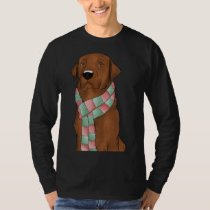T-shirt Fox Red Lab avec Écharpe de Noël