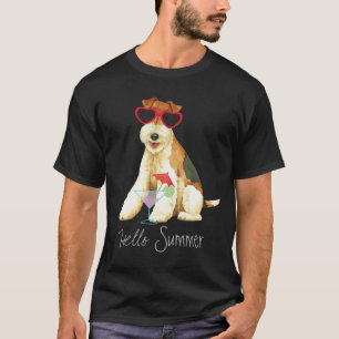T-shirt Fox Terrier de fil d'été