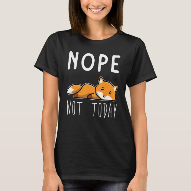 T-shirt Fox Tired Lazy Fox (Devant)