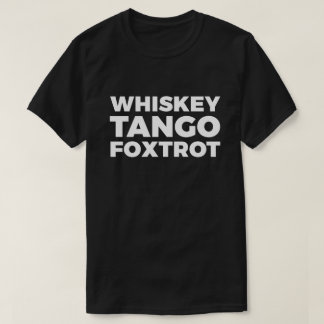 T-shirt Fox-trot de tango de whiskey