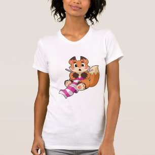 T-shirt Fox with Scarf