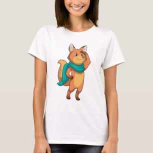 T-shirt Fox with Scarf