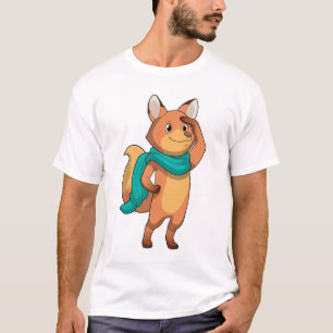 T-shirt Fox with Scarf