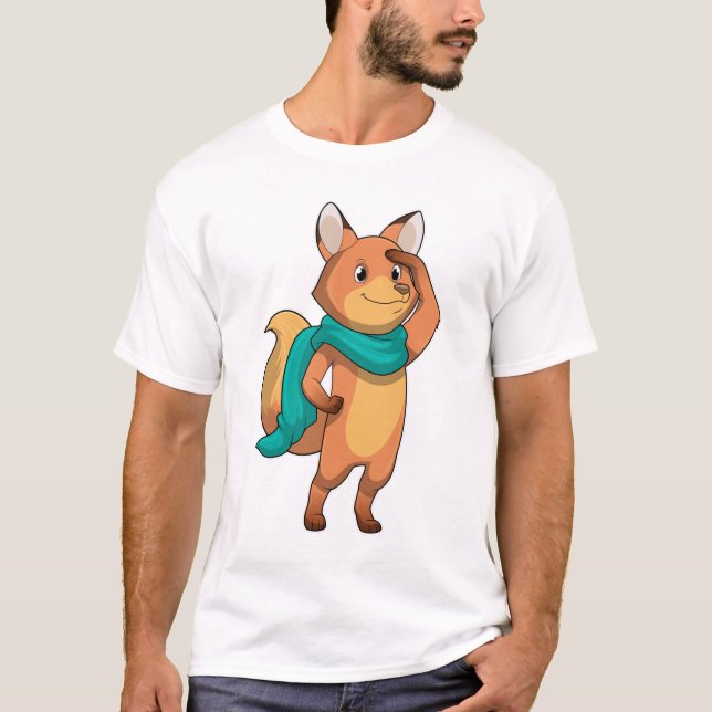 T-shirt Fox with Scarf (Devant)