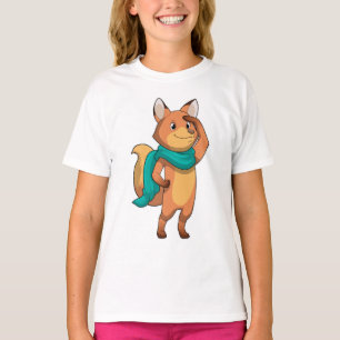 T-shirt Fox with Scarf