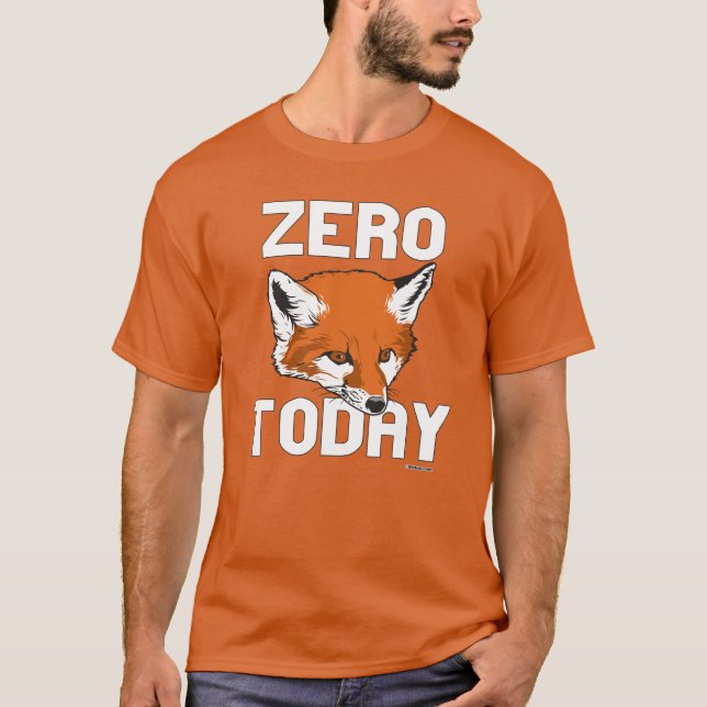 T-shirt Fox zéro aujourd'hui (Devant)