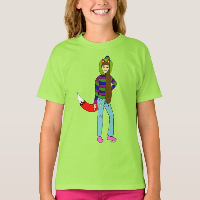 T-shirt foxgirl (Devant)