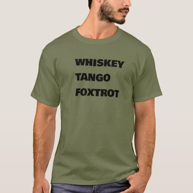 T-SHIRT FOXTROT DE TANGO DE WHISKEY (Devant)