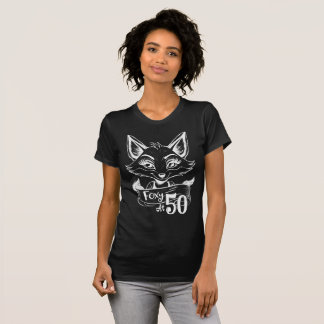 T-shirt Foxy À 50 | Fête du 50e anniversaire, Vixen Noir m