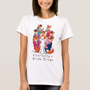 T-shirt Foxy Mariée à être   Bachelorette Mariée Tribe Fox